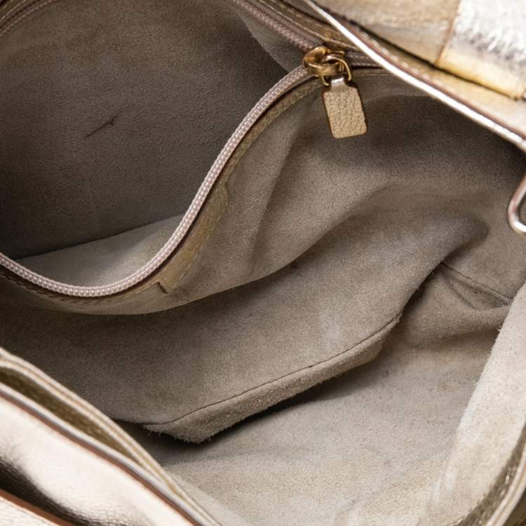Pre Owned Anya Hindmarch Gold Leather Satchel