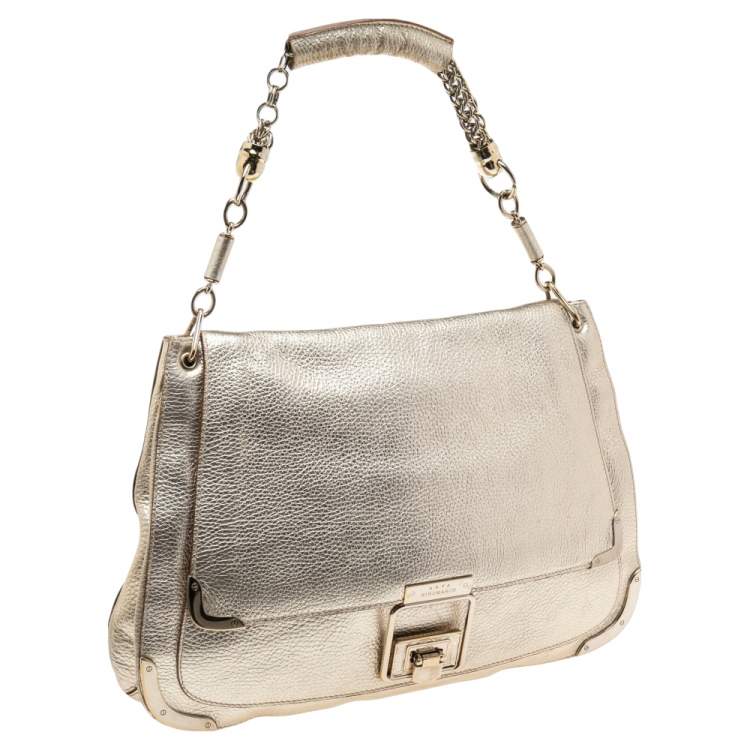 Pre Owned Anya Hindmarch Gold Leather Satchel