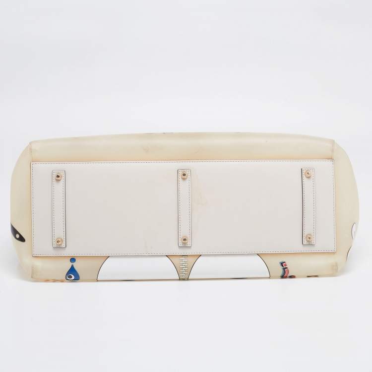 Pre Owned Anya Hindmarch Multicolour PVC and Leather Ebury Maxi Ii Allover Wink Stickers Tote 