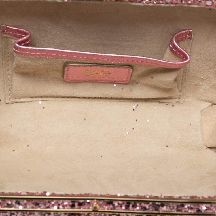 Pre Owned Anya Hindmarch Glitter Marano Clutch