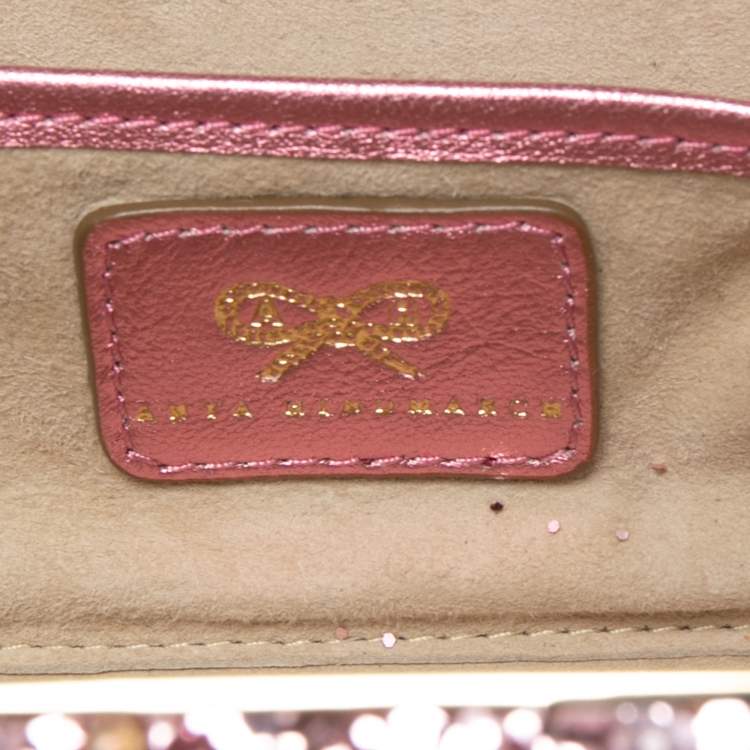 Pre Owned Anya Hindmarch Glitter Marano Clutch