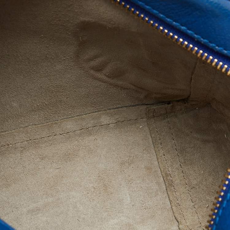 Pre Owned Anya Hindmarch Blue Leather Tony the Tiger Frosties Crossbody Bag