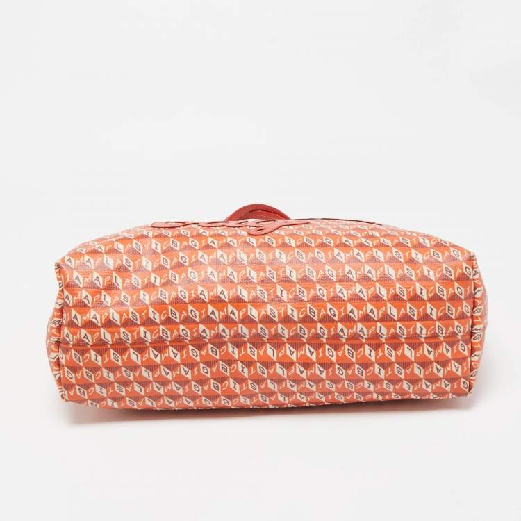 Pre Owned Anya Hindmarch Red/Orange Coated Canvas 'I Am A Plastic Bag' Tote