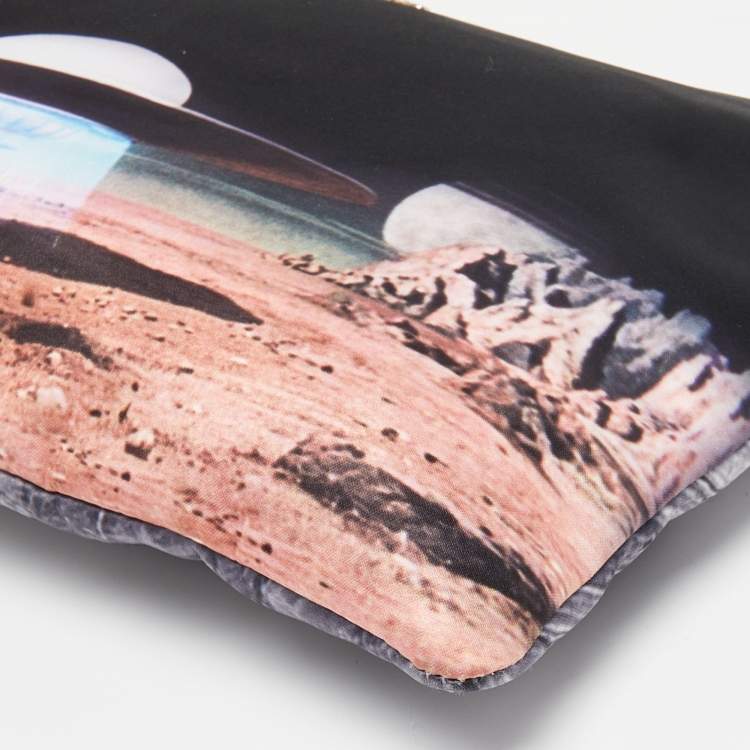 Pre Owned  Anya Hindmarch Multicolor Satin and Leather Tassel Georgiana Clutch 