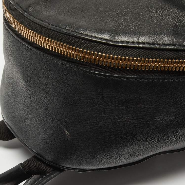 Pre Owned Anya Hindmarch Black Leather Mini Eyes Backpack