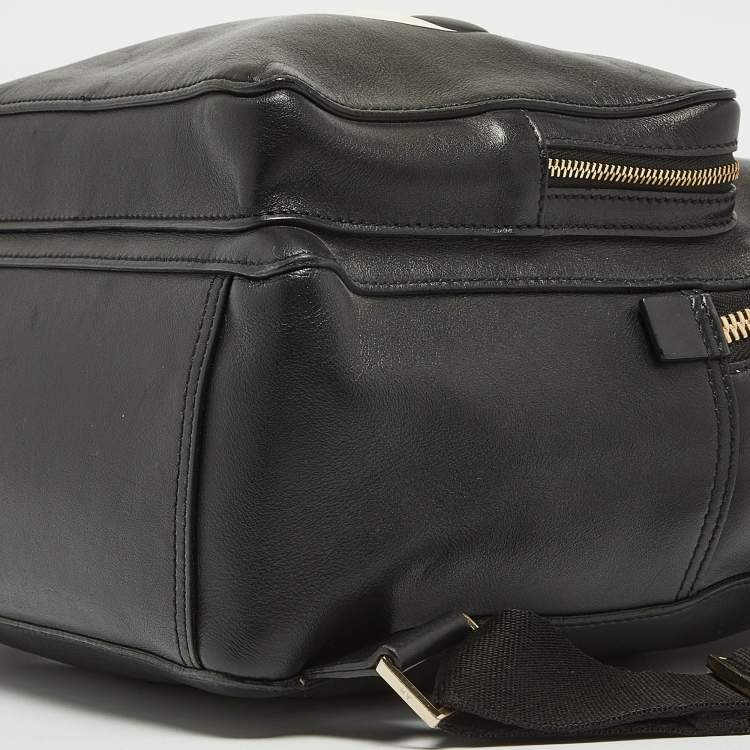 Pre Owned Anya Hindmarch Black Leather Mini Eyes Backpack