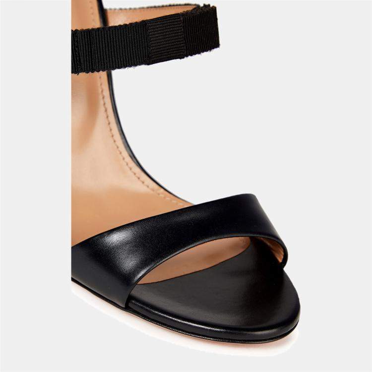 Pre Owned Aquazzura Leather High Heel Sandals 34