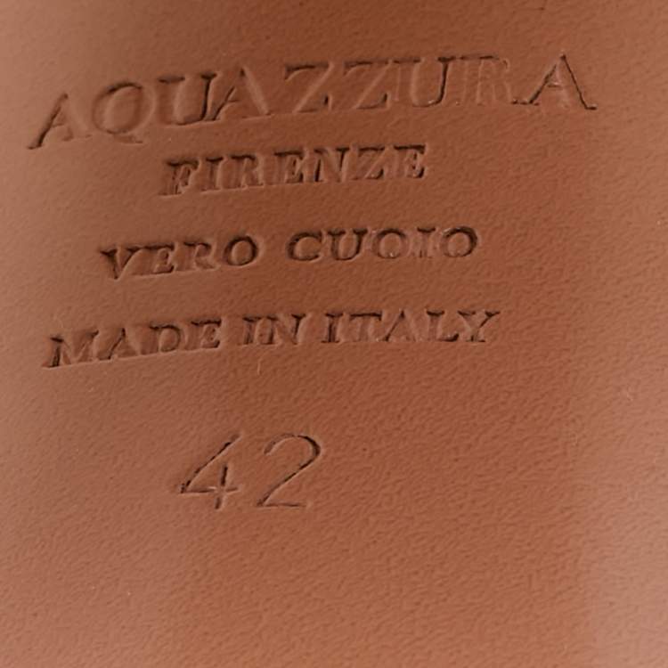 مملوكة مسبقًا Aquazzura Size 42 Yellow Straw Platform Ankle Strap Sandals