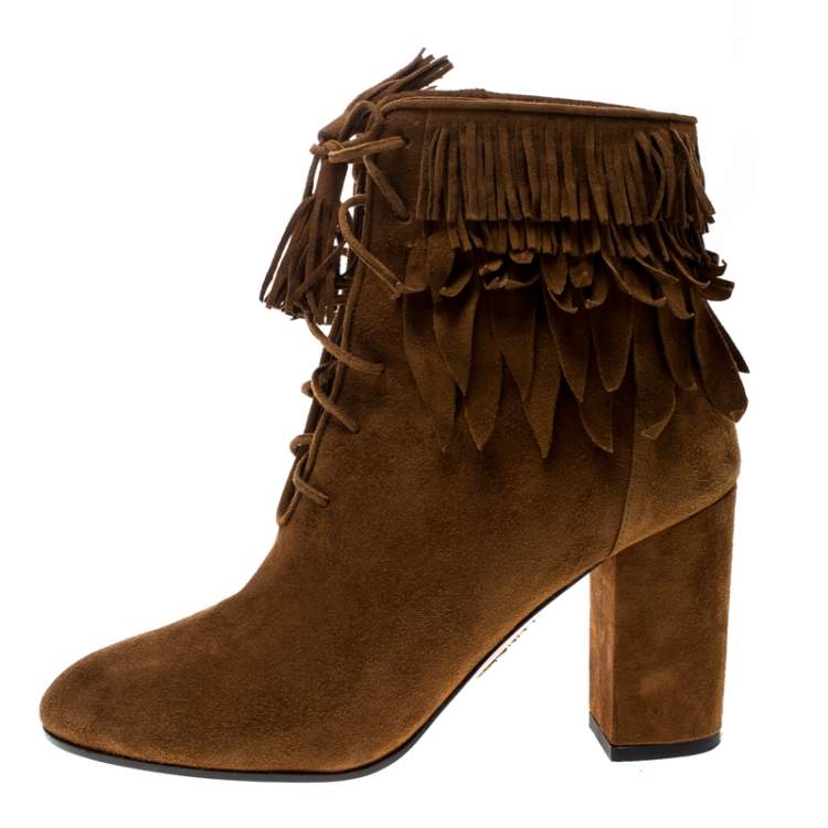 Aquazzura discount fringe boots