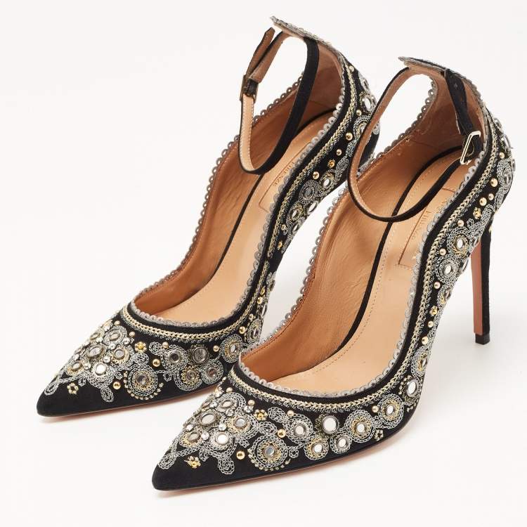 Aquazzura gold heels hot sale