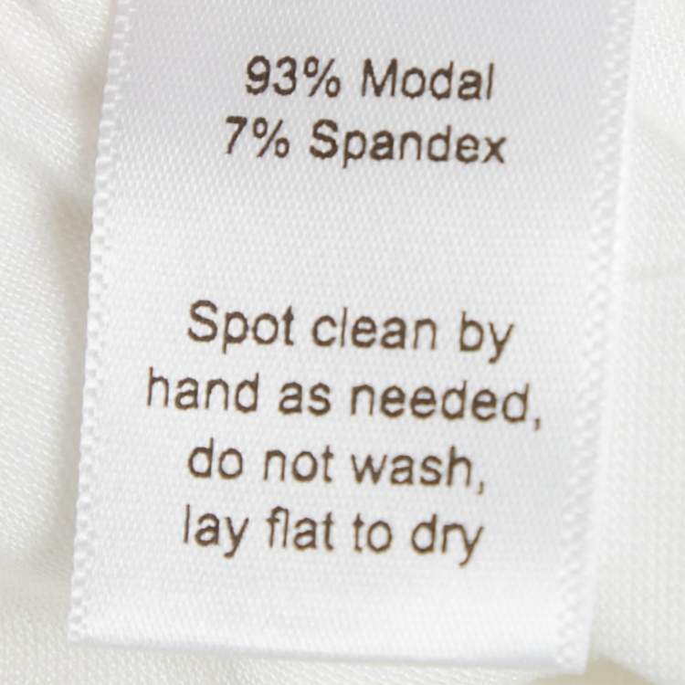 Pre Owned Are You Am I White Jersey Mini Dress S