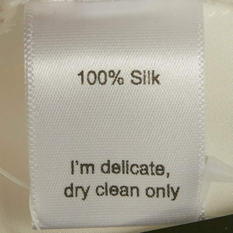 Pre Owned Are you am I White Satin Silk Atla Mini Dress S