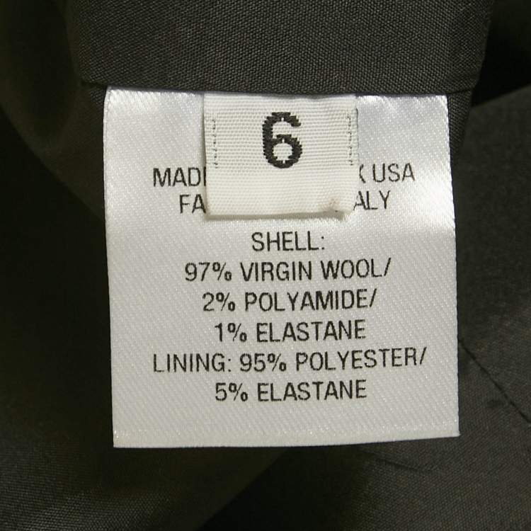 Pre Owned Area Multicolor Plaid Checked Wool Crystal Detail Mini Dress M