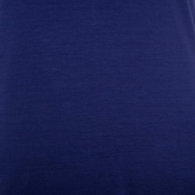 Pre Owned Armani Collezioni Blue Jersey Tank Top L