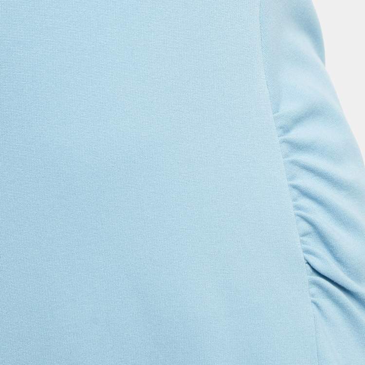 Pre Owned Armani Collezioni Blue Jersey Midi Dress M