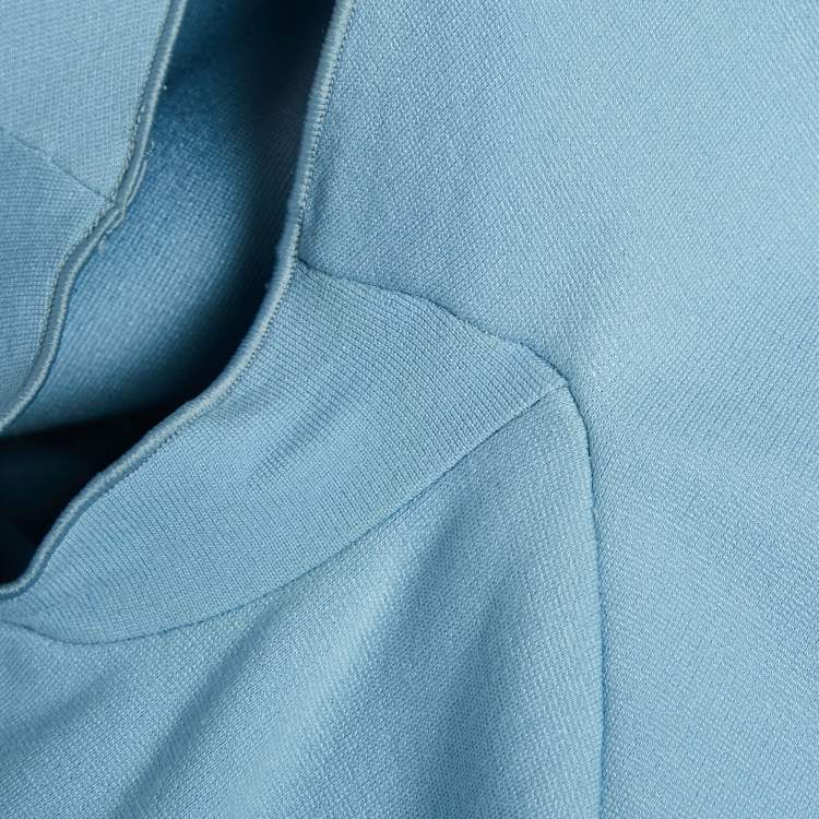 Pre Owned Armani Collezioni Blue Jersey Midi Dress M