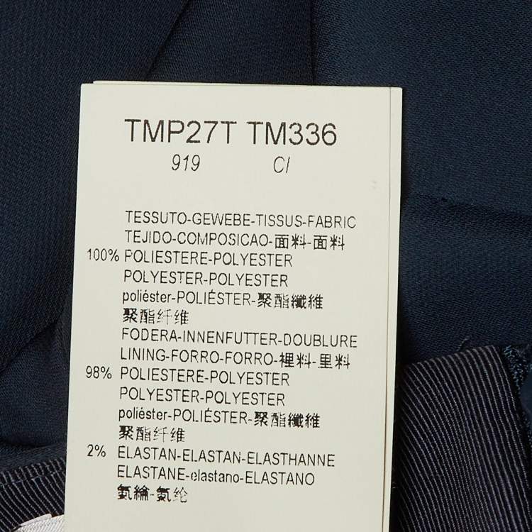 Pre Owned Armani Collezioni Navy Blue Crepe Culottes S