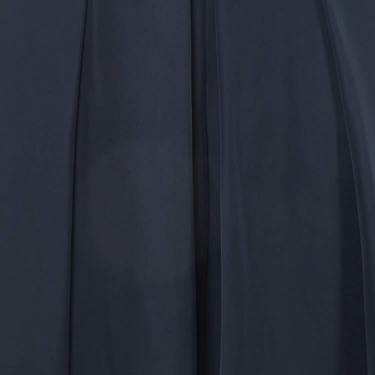 Pre Owned Armani Collezioni Navy Blue Crepe Culottes S