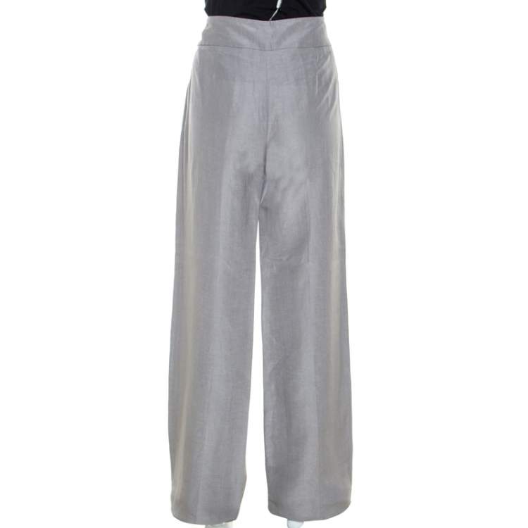 grey armani pants