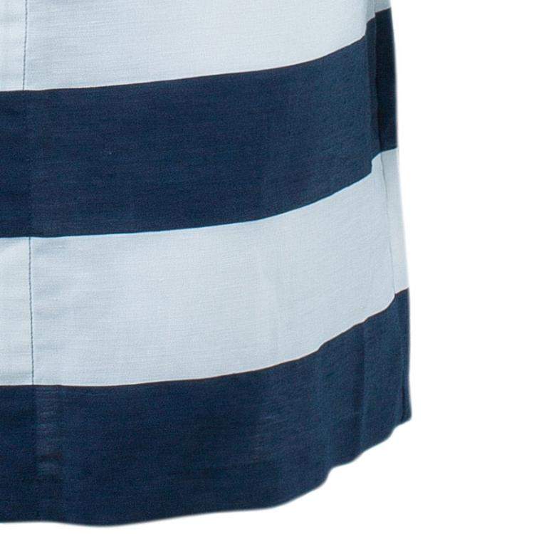 Pre Owned Armani Collezioni Nautical Zip Front Dress S