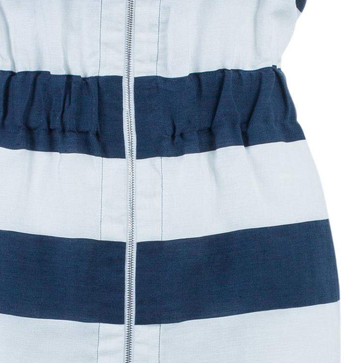 Pre Owned Armani Collezioni Nautical Zip Front Dress S