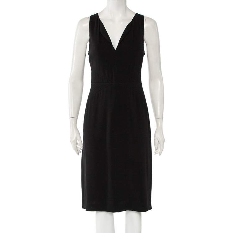 armani collezioni black dress