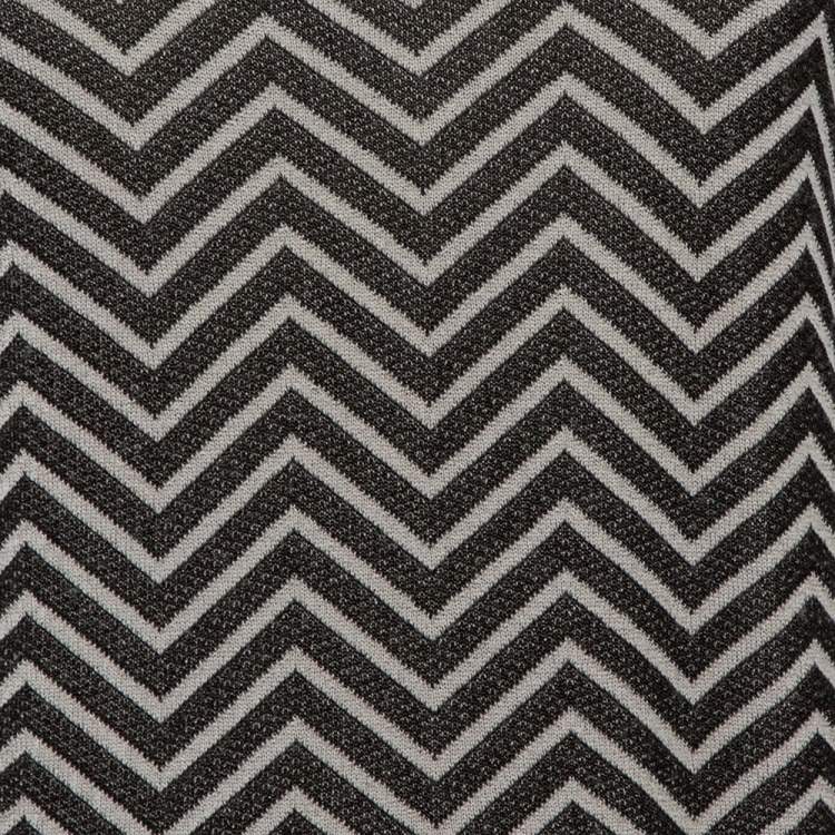 Pre Owned Armani Collezioni Monochrome Jacquard Knit Roundneck T-Shirt XL
