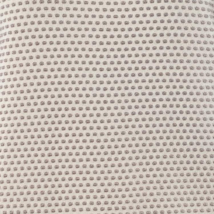 Pre Owned Armani Collezioni Beige Embossed Knit Short Sleeve Top L