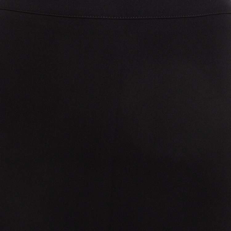 Pre Owned Armani Collezioni Black Silk Formal Pencil Skirt XL