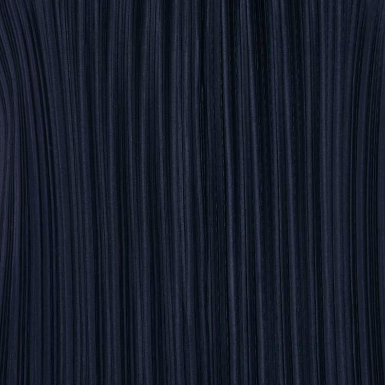 Pre Owned Armani Exchange Navy Blue Plisse Sleeveless Jumpsuit M