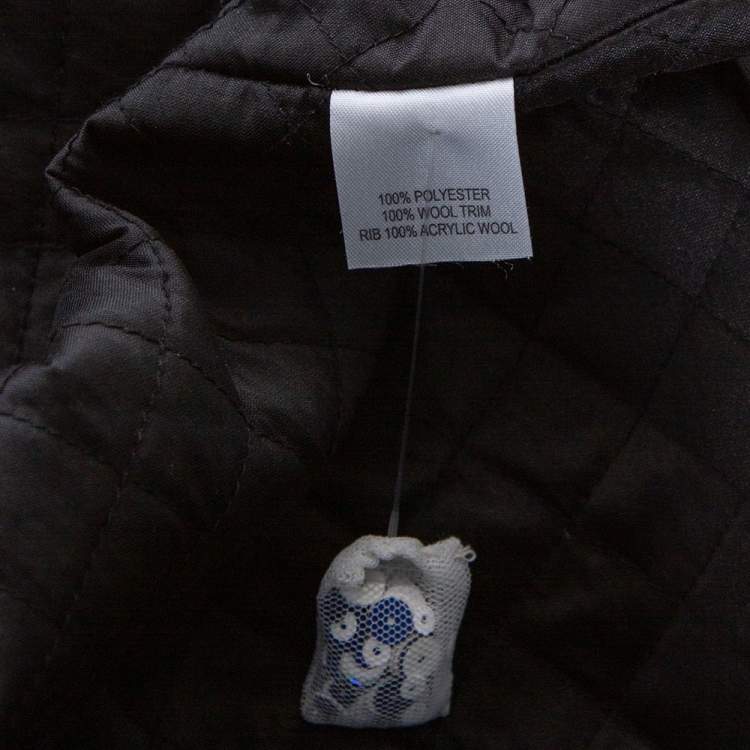 Pre Owned Ashish Navy Blue & White Sequin Embellished Button Front Jacket M