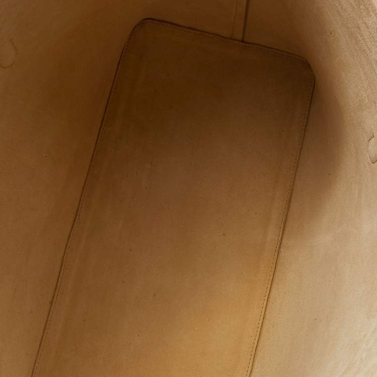 Pre Owned Aspinal Of London Beige Leather Shopper Tote 