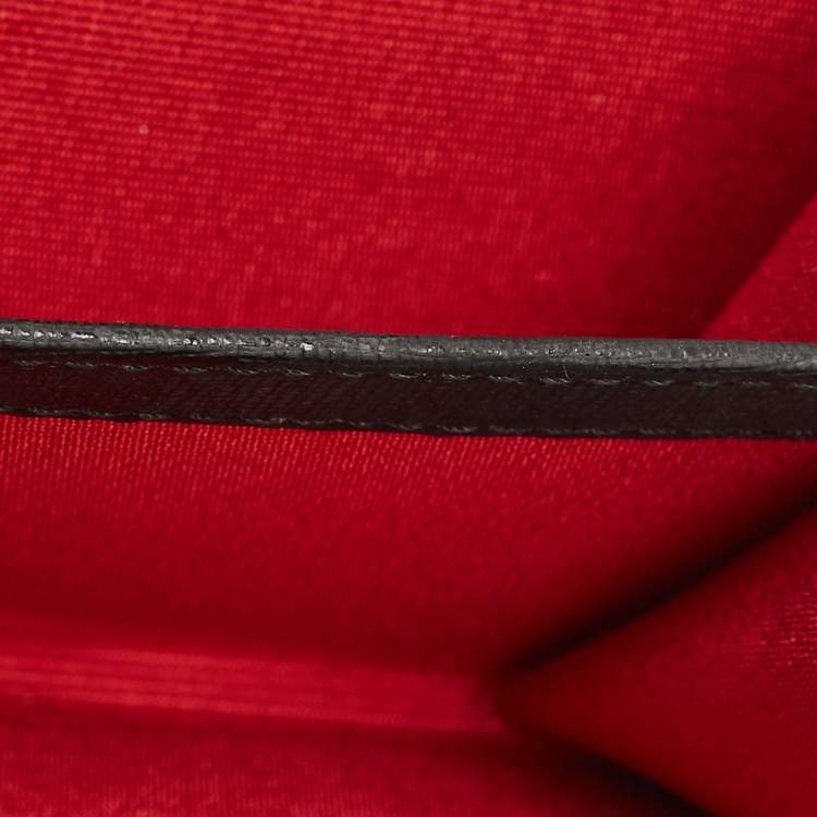 Pre Owned Aspinal of London Black Leather Compact Wallet