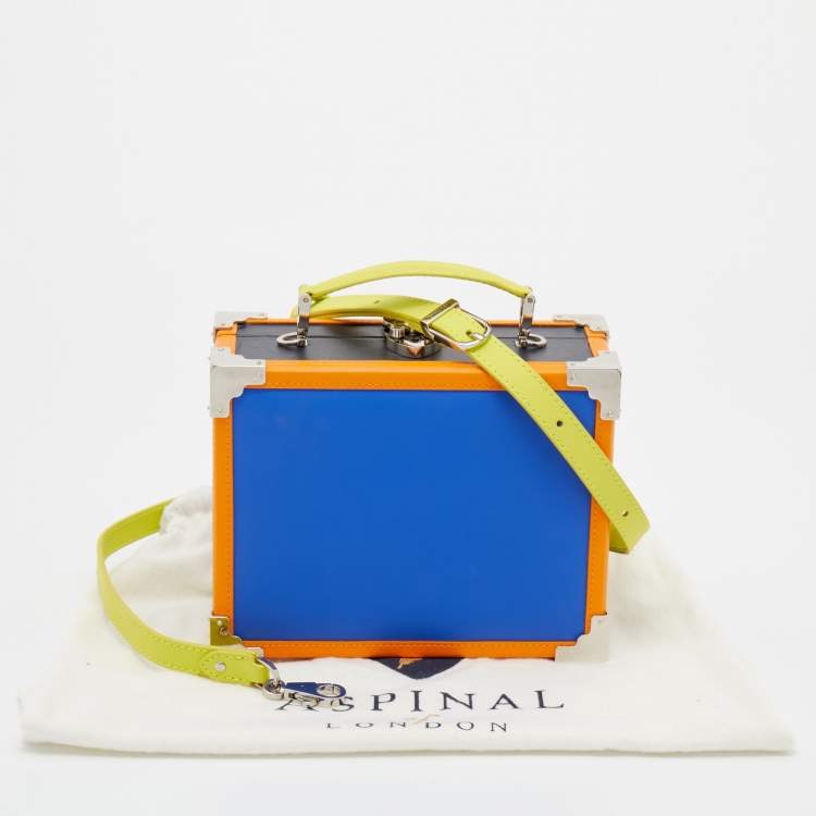 Pre Owned Aspinal Of London x Etre Cecile Multicolor Leather Trunk Top Handle Bag