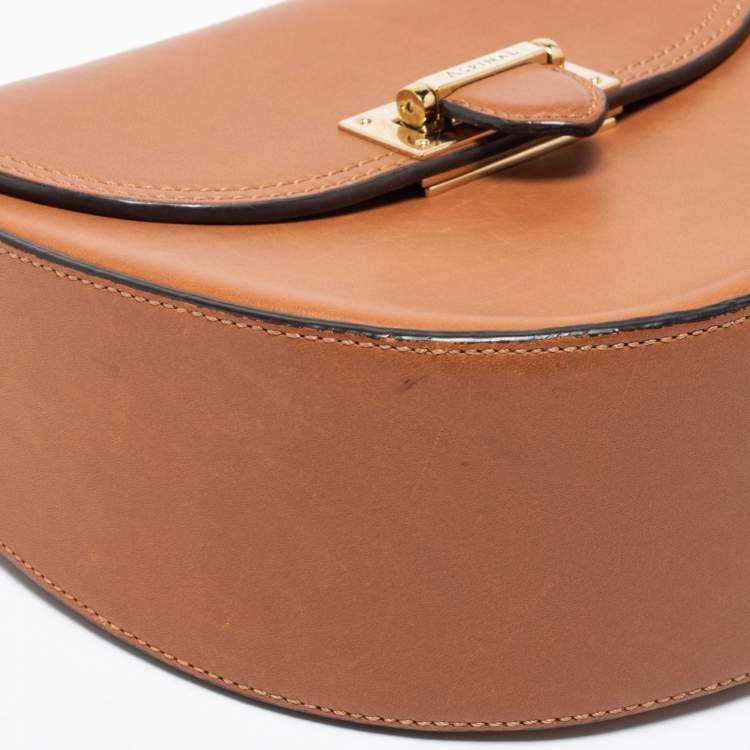 Pre Owned Aspinal Of London Tan Leather Portobello Shoulder Bag