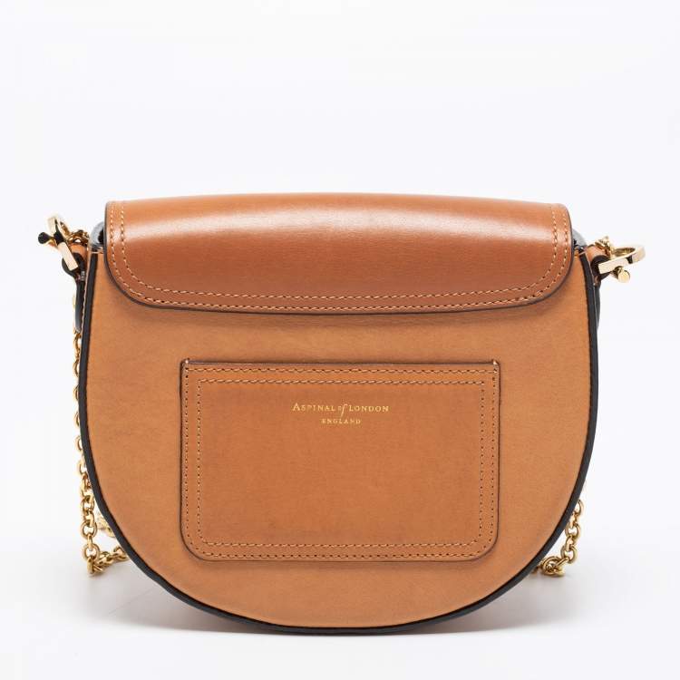 Pre Owned Aspinal Of London Tan Leather Portobello Shoulder Bag
