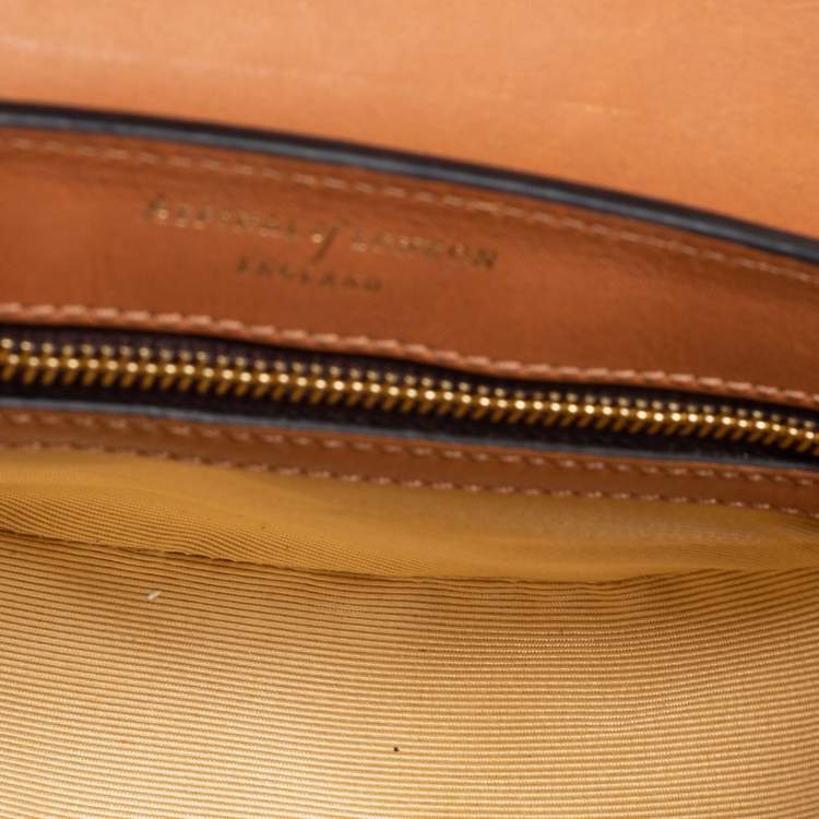 Pre Owned Aspinal Of London Tan Leather Portobello Shoulder Bag