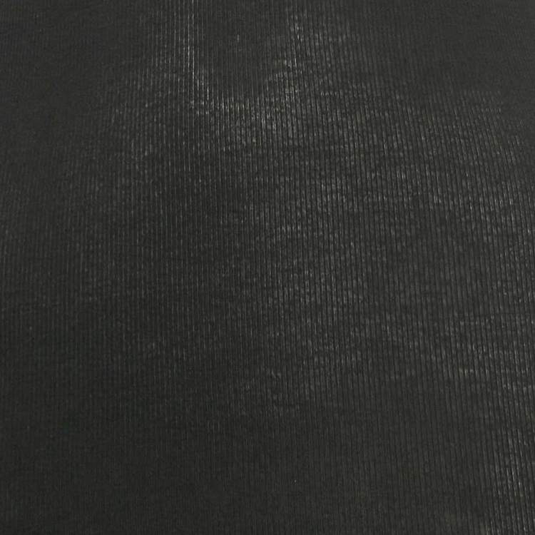 Pre Owned ATM Black Rib Knit V-Neck Top XS