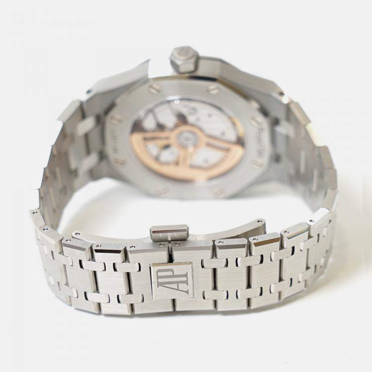 Pre Owned Audemars Piguet Royal Oak 15550ST.OO.1356ST.07 Automatic Grey Stainless Steel Women's Wristwatch 37 mm