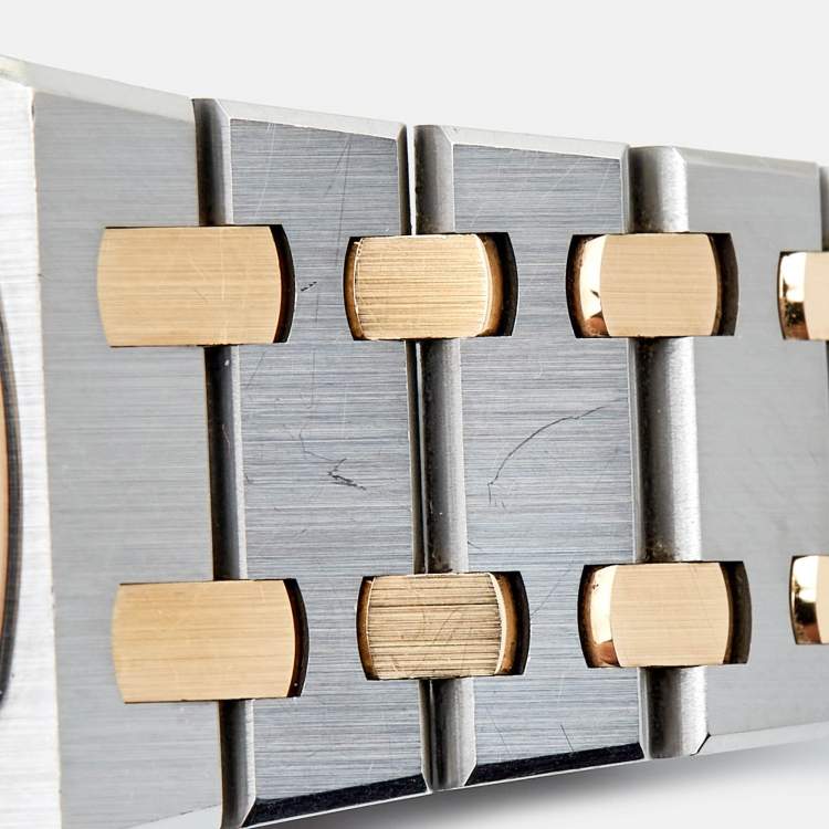 Pre Owned Audemars Piguet 18K Rose Gold Stainless Steel Royal Oak 67650SR.OO.1261SR.01 Women's Wristwatch 33 mm