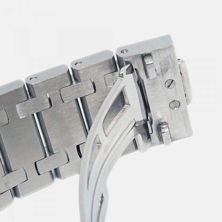 Pre Owned Audemars Piguet Royal Oak 25860ST Automatic Black Stainless Steel Women's Wristwatch 39 mm