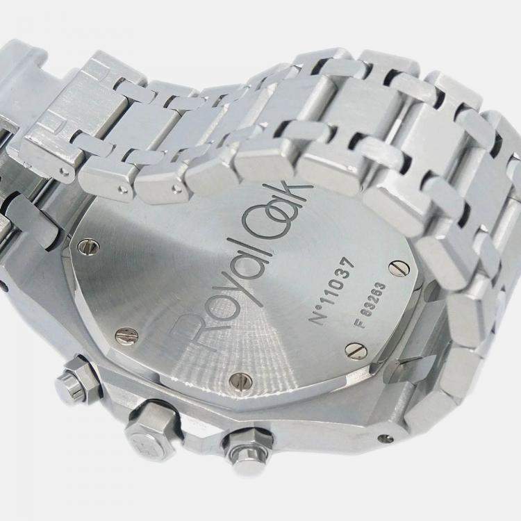 Pre Owned Audemars Piguet Royal Oak 25860ST Automatic Black Stainless Steel Women's Wristwatch 39 mm