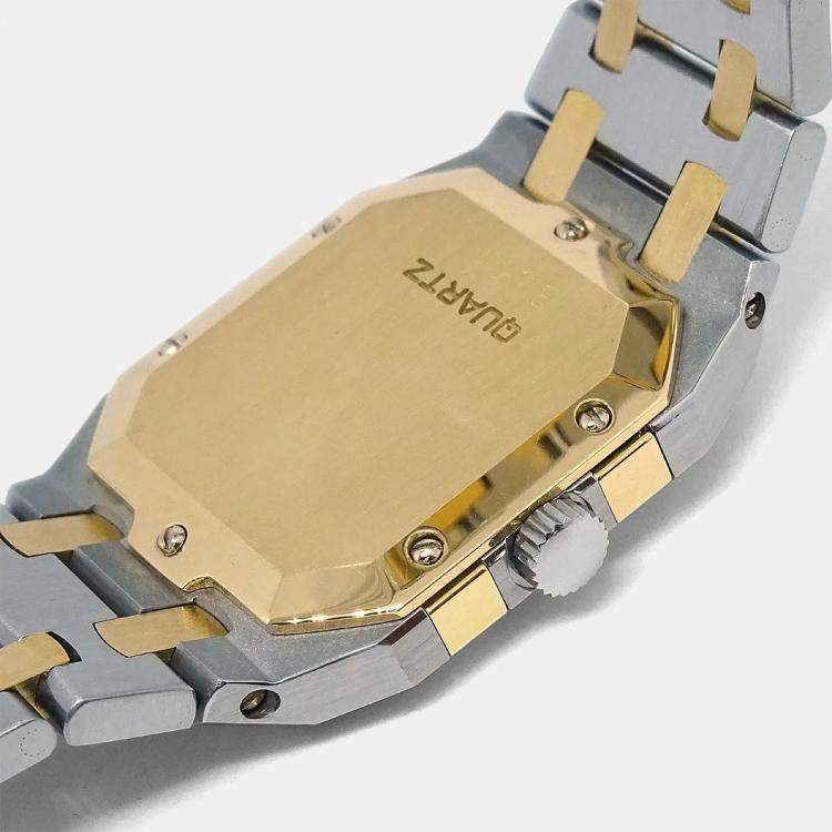 Pre Owned Audemars Piguet Royal Oak 6005SA Quartz 18k Yellow Gold Women's Wristwatch 33 mm