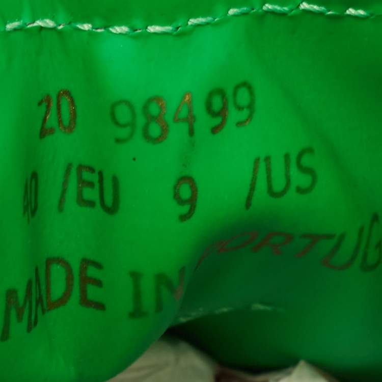 Pre Owned Axel Arigato White/Green Leather Clean Sneakers Size 40