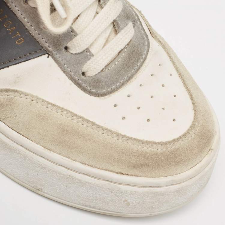 Pre Owned Axel Arigato Multicolor Suede and Leather Low Top Sneakers Size 36