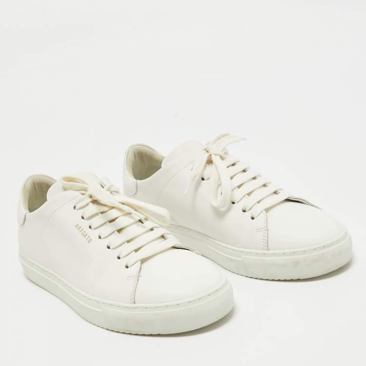 Pre Owned Axel Arigato White Leather Lace Up Sneakers Size 40