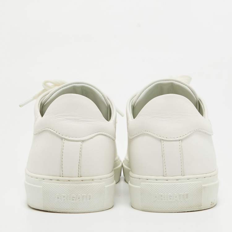 Pre Owned Axel Arigato White Leather Lace Up Sneakers Size 40