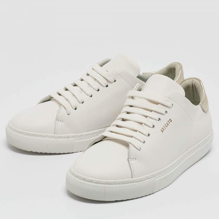 Pre Owned Axel Arigato White Leather Clean 90 Lace Up Sneakers Size 39