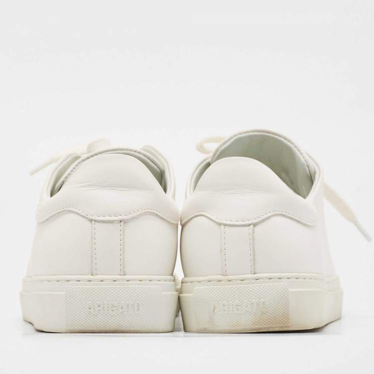 Pre Owned Axel Arigato White Leather Clean 90 Low Top Sneakers Size 40