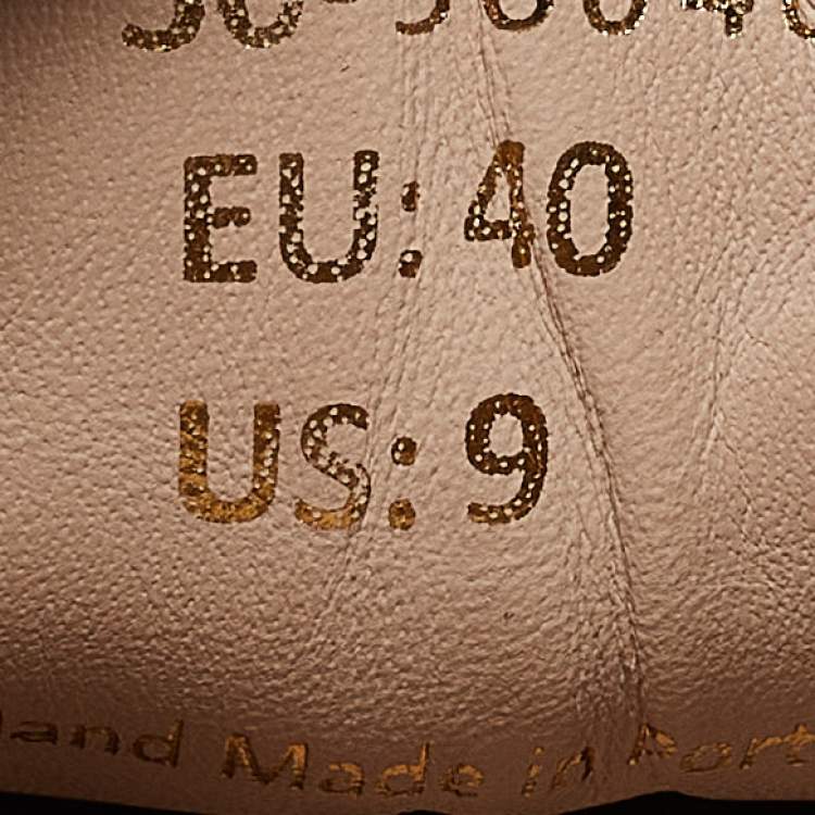 Pre Owned Axel Arigato Beige Leather Lace Up Sneakers Size 40